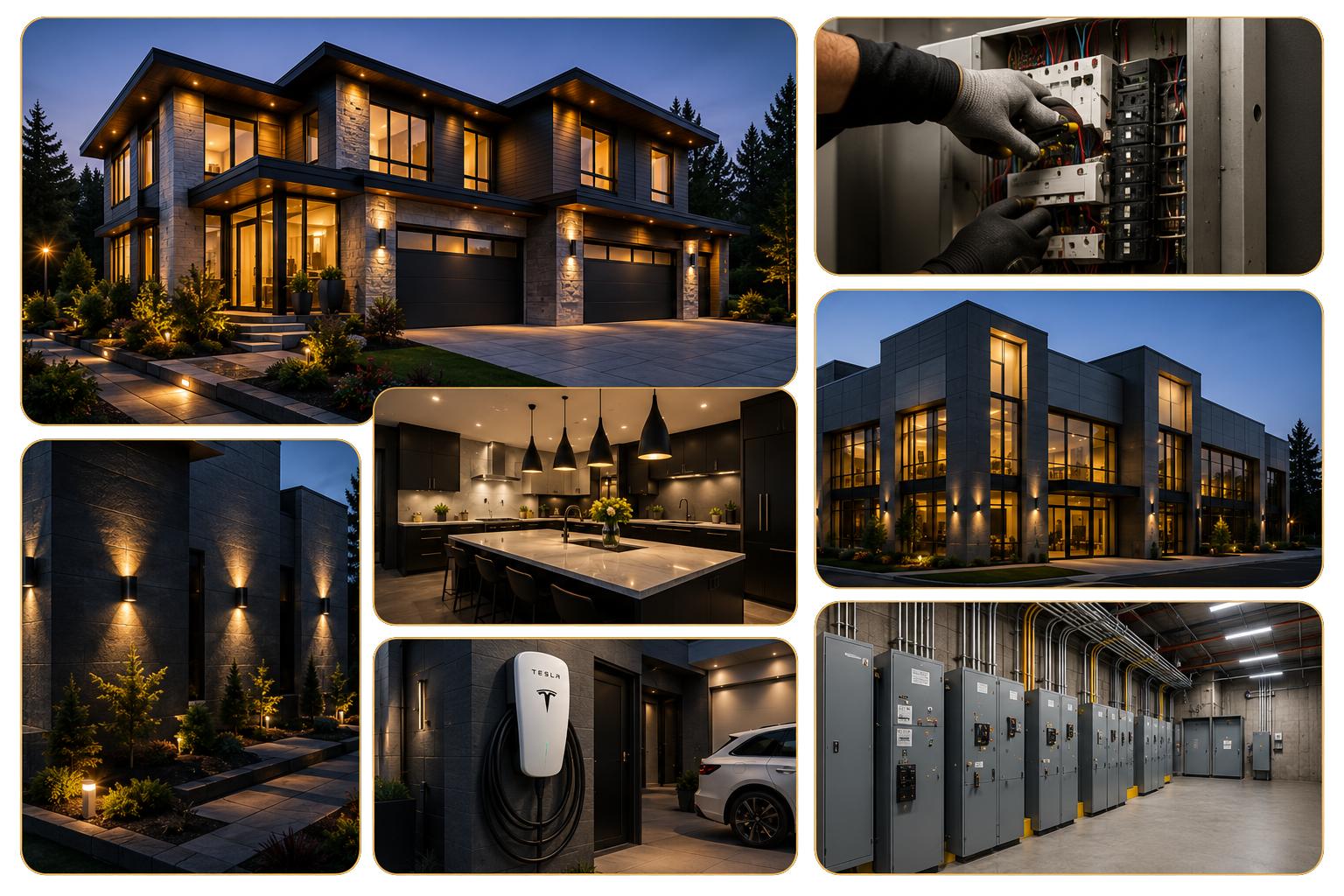 Exterior electrical lighting project
